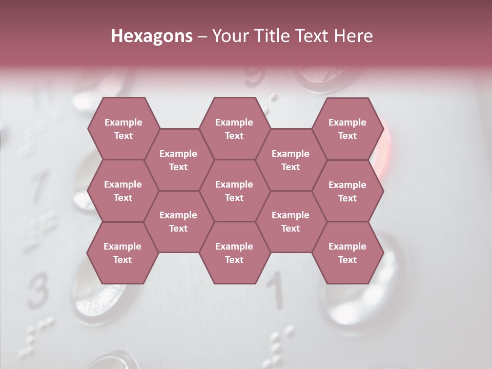 Horizontal Number Glowing PowerPoint Template