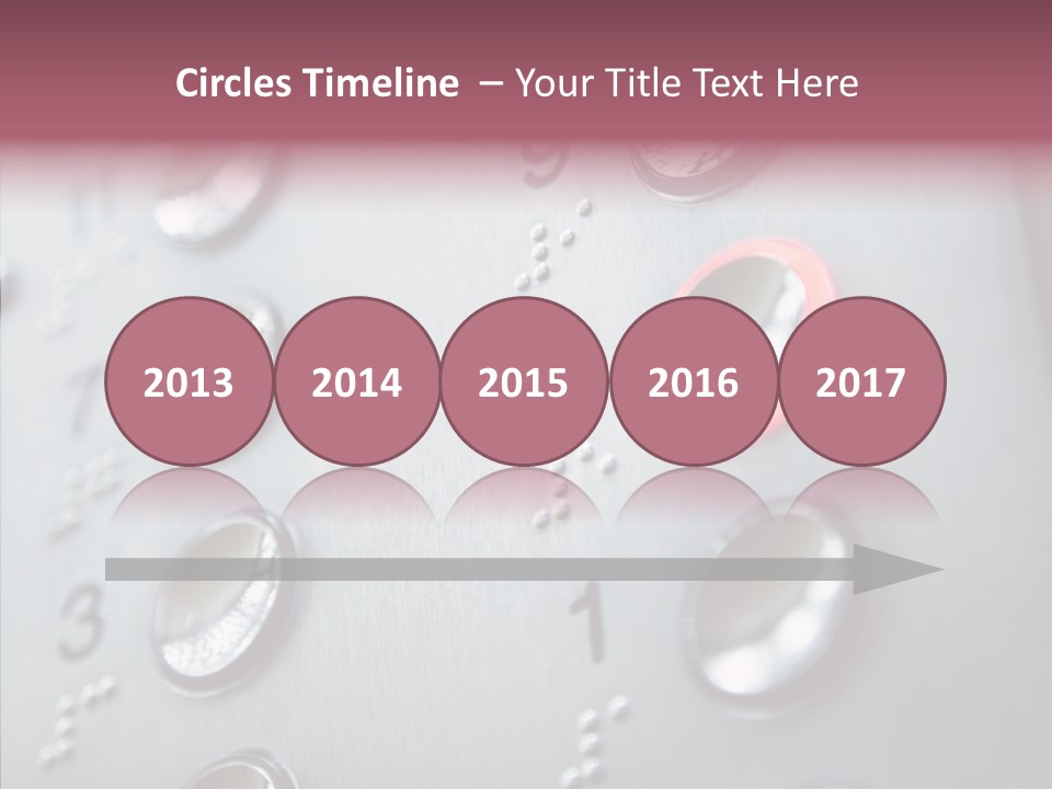 Horizontal Number Glowing PowerPoint Template