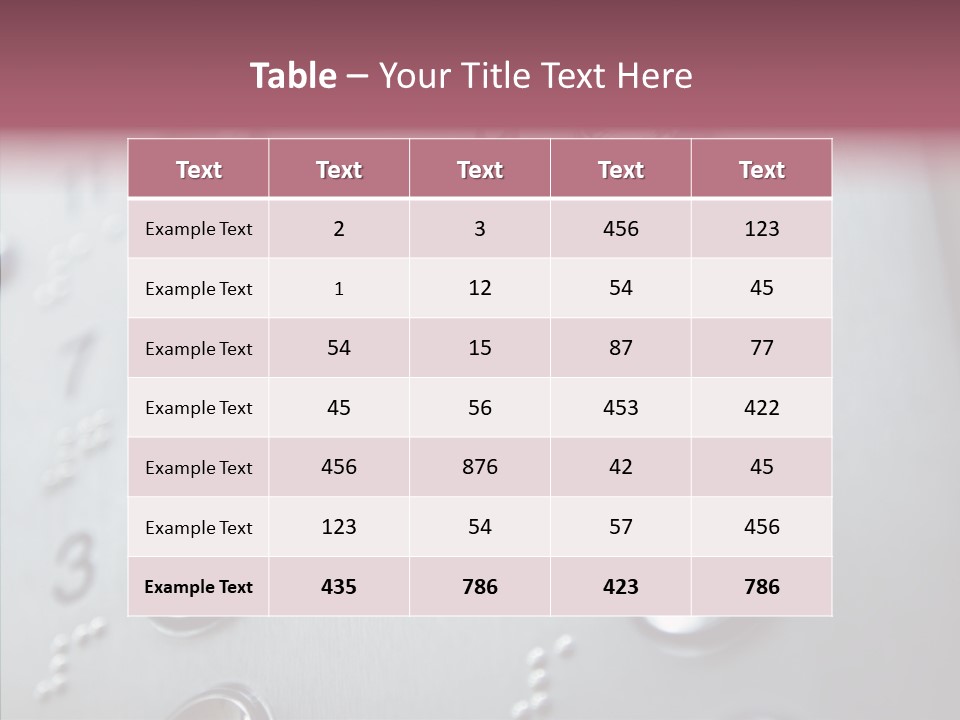 Horizontal Number Glowing PowerPoint Template