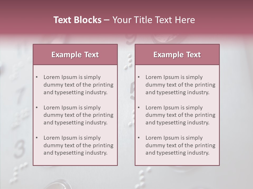 Horizontal Number Glowing PowerPoint Template