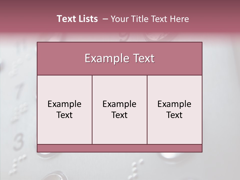 Horizontal Number Glowing PowerPoint Template