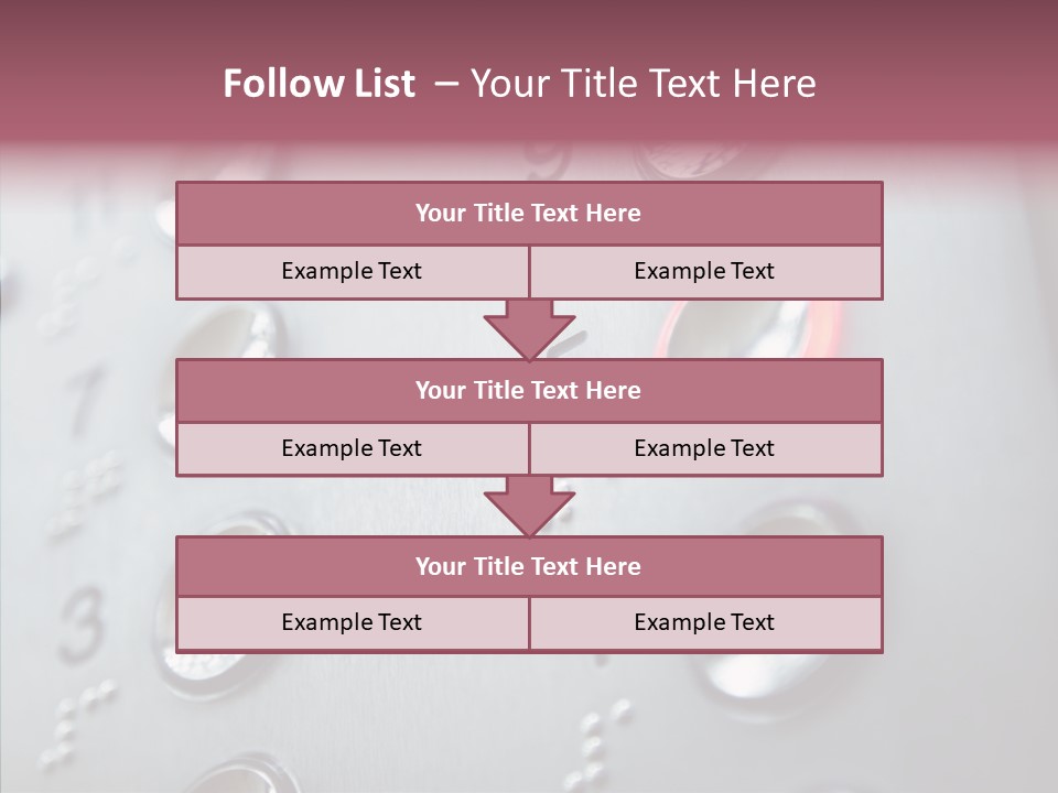 Horizontal Number Glowing PowerPoint Template