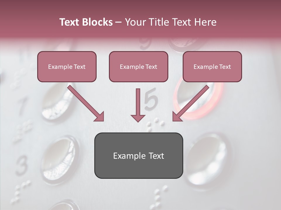 Horizontal Number Glowing PowerPoint Template