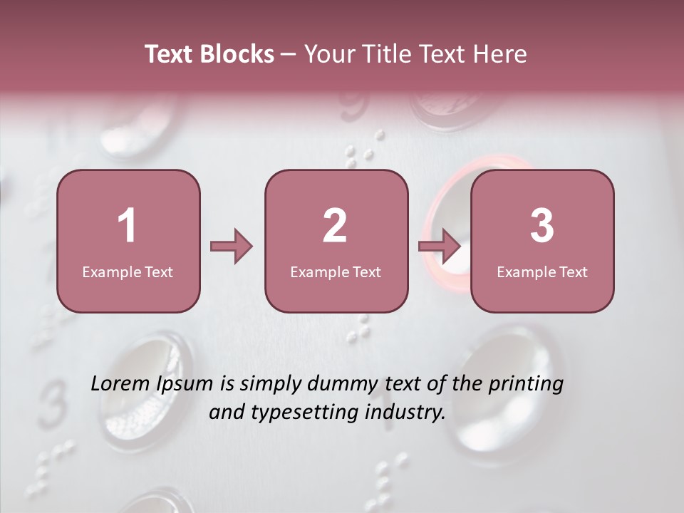 Horizontal Number Glowing PowerPoint Template