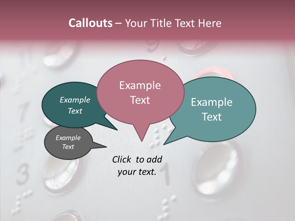 Horizontal Number Glowing PowerPoint Template