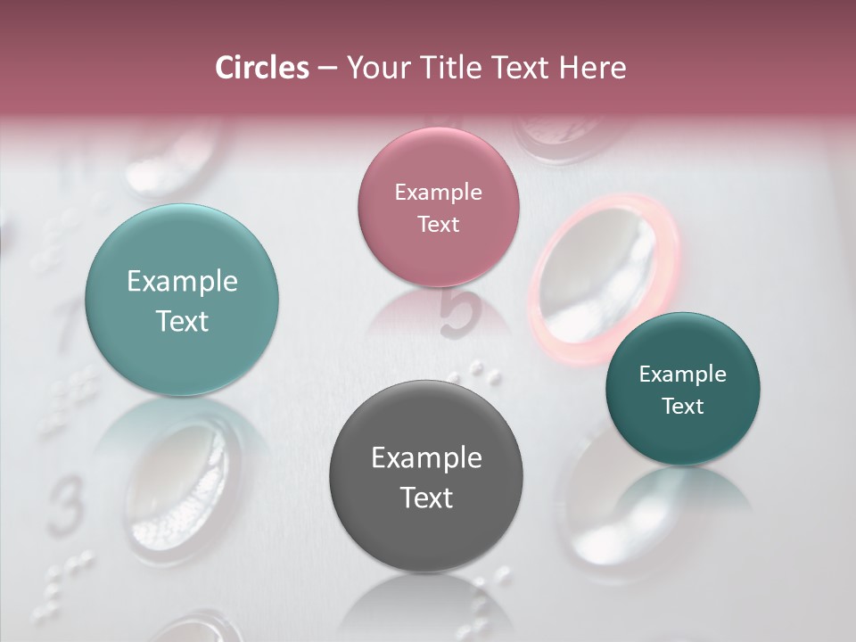 Horizontal Number Glowing PowerPoint Template