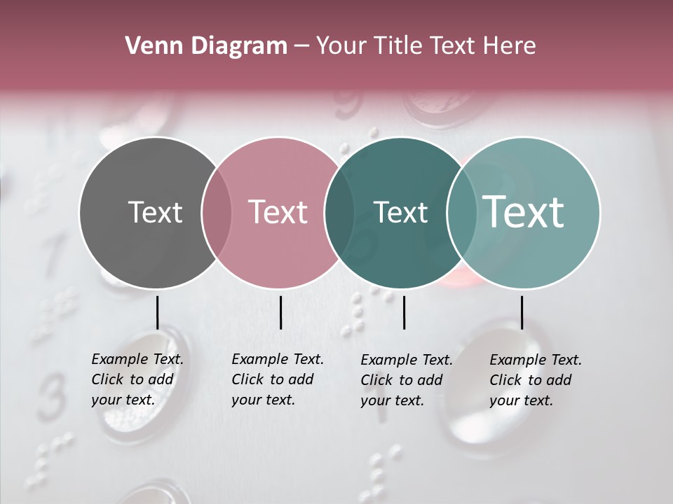 Horizontal Number Glowing PowerPoint Template