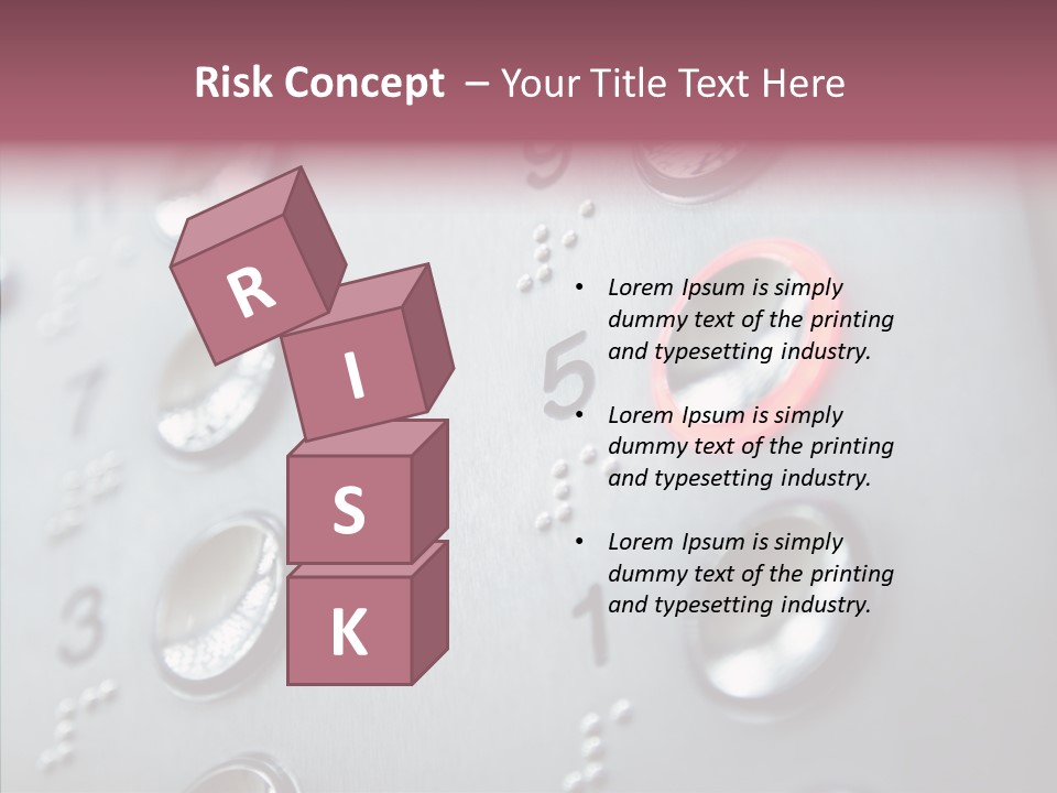 Horizontal Number Glowing PowerPoint Template