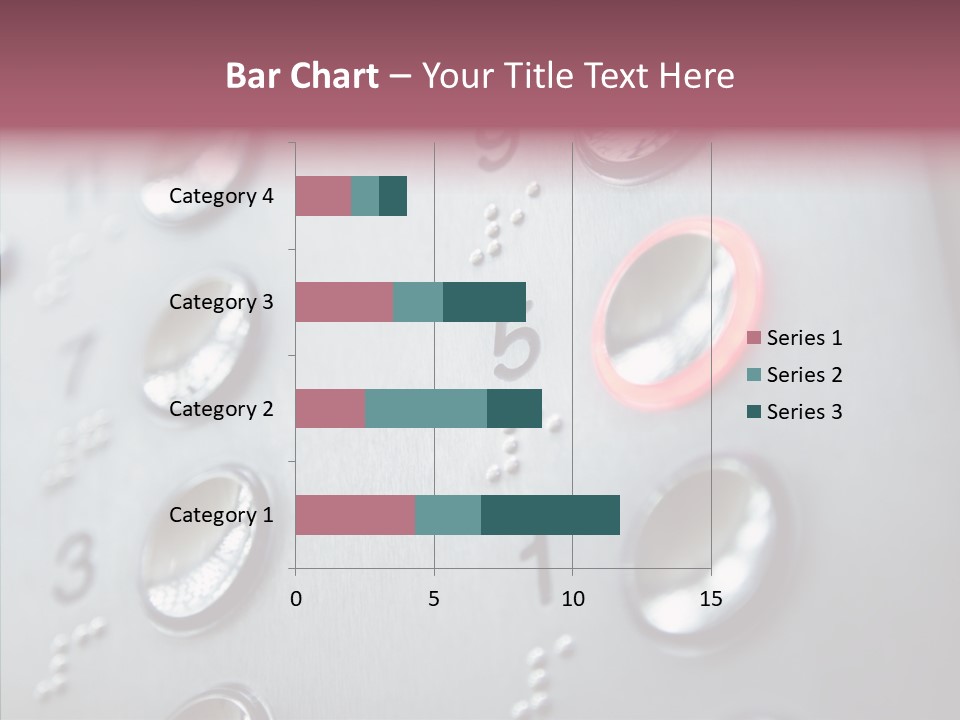 Horizontal Number Glowing PowerPoint Template
