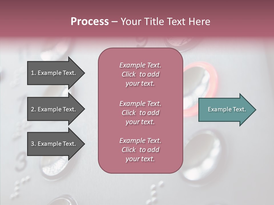 Horizontal Number Glowing PowerPoint Template
