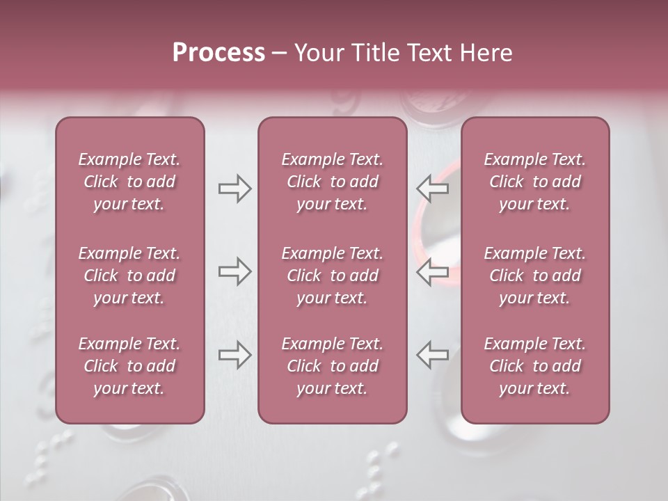 Horizontal Number Glowing PowerPoint Template