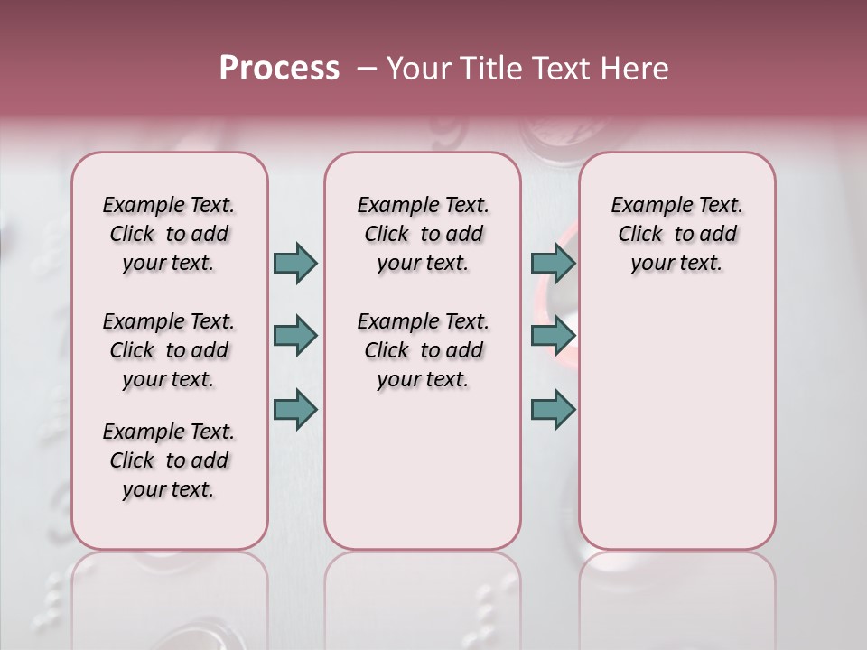 Horizontal Number Glowing PowerPoint Template