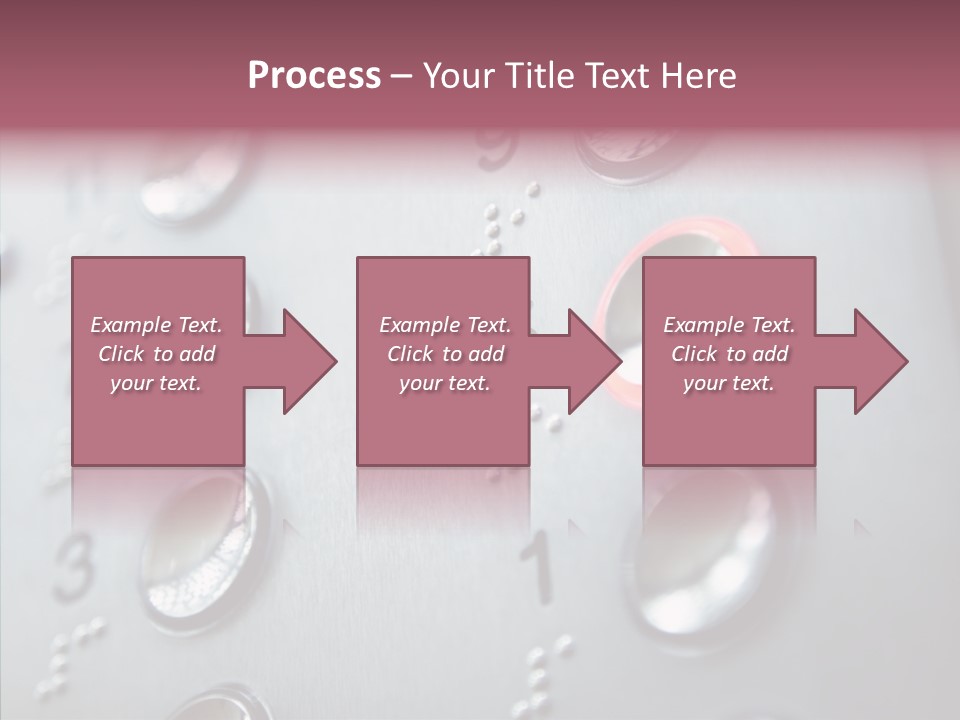 Horizontal Number Glowing PowerPoint Template