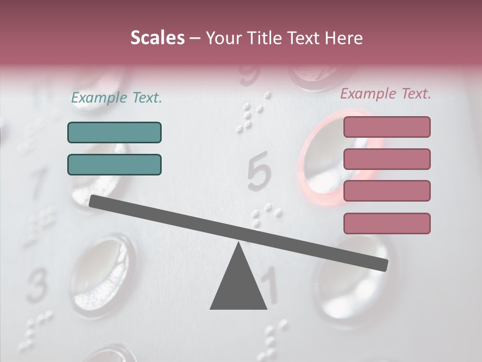 Horizontal Number Glowing PowerPoint Template