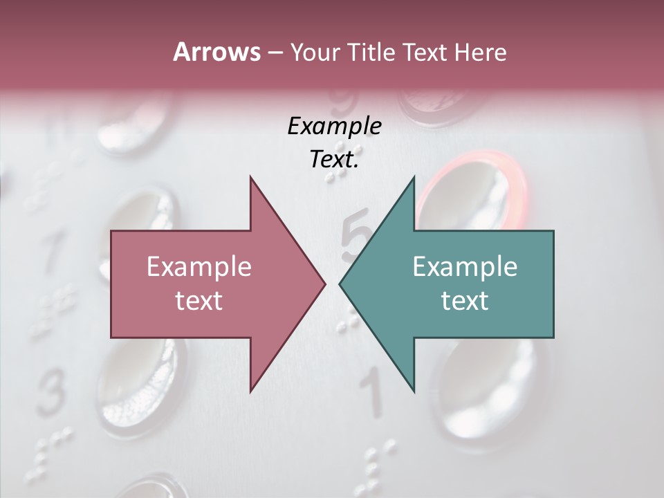 Horizontal Number Glowing PowerPoint Template