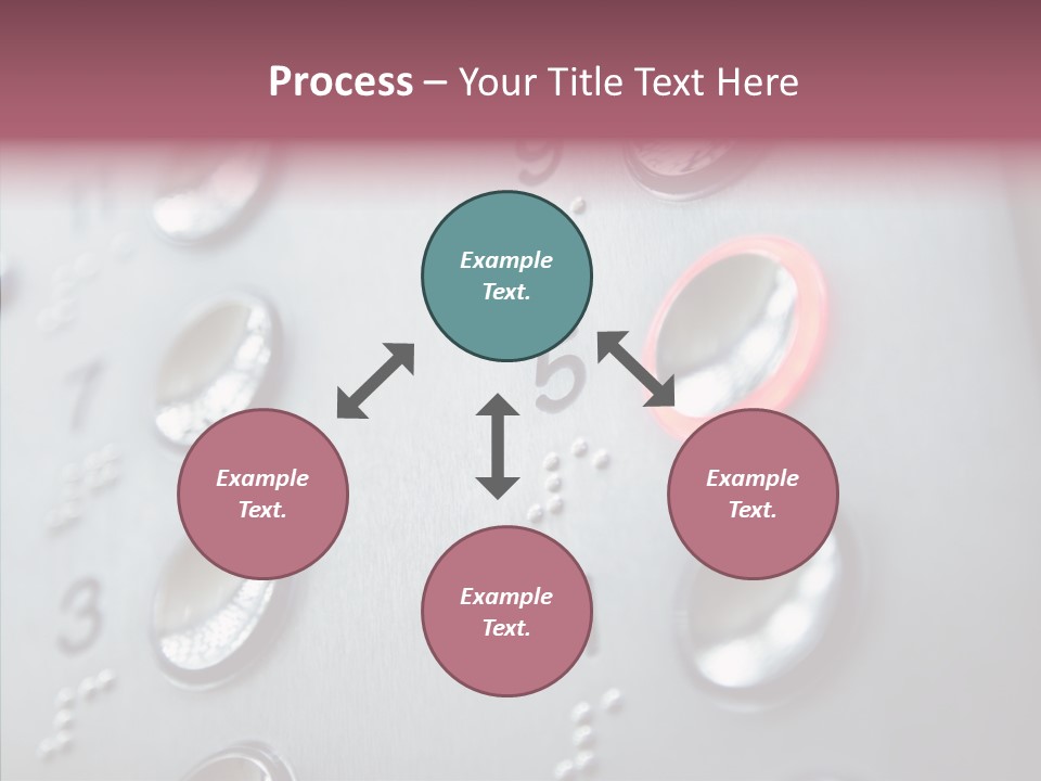 Horizontal Number Glowing PowerPoint Template