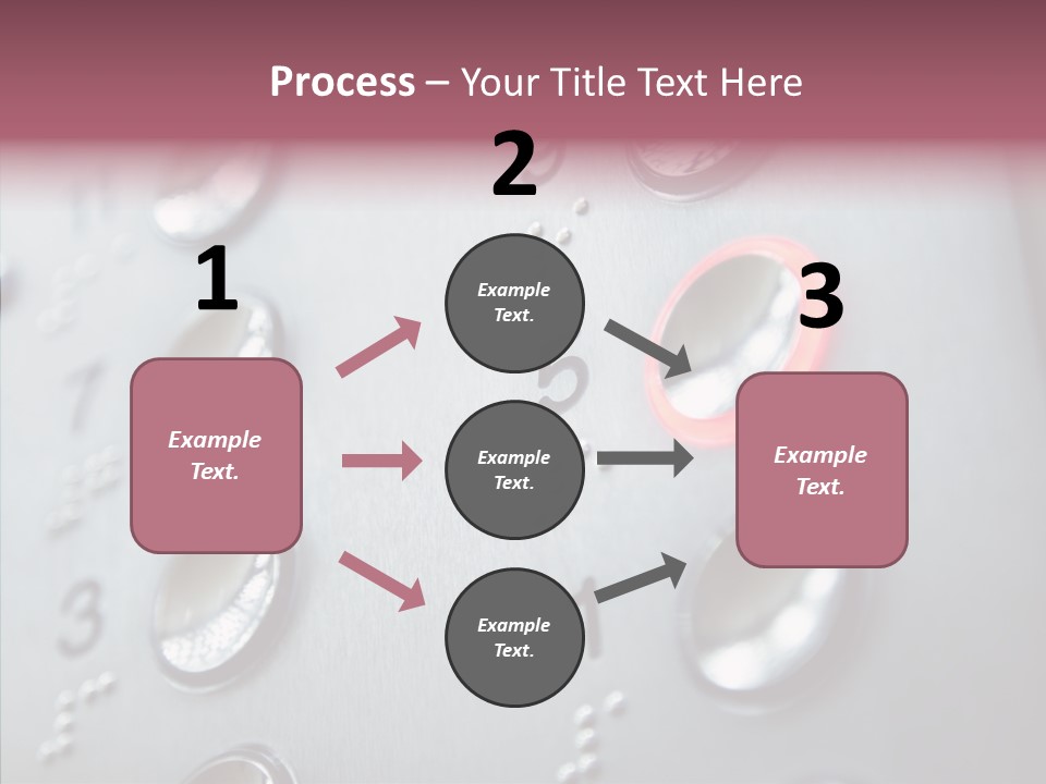 Horizontal Number Glowing PowerPoint Template