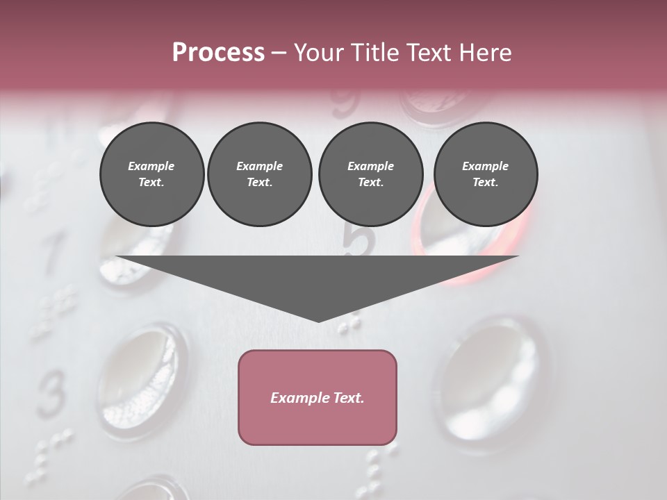 Horizontal Number Glowing PowerPoint Template