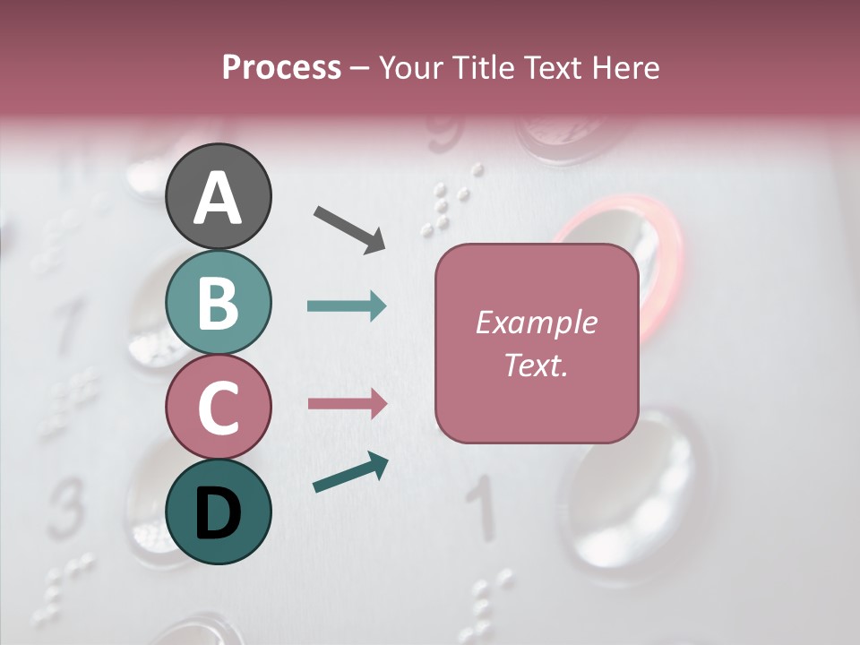 Horizontal Number Glowing PowerPoint Template