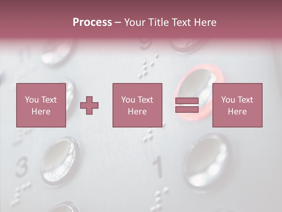 Horizontal Number Glowing PowerPoint Template