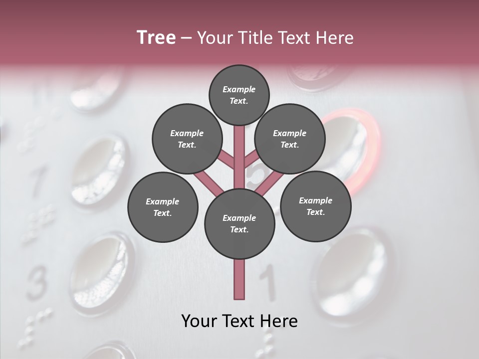 Horizontal Number Glowing PowerPoint Template