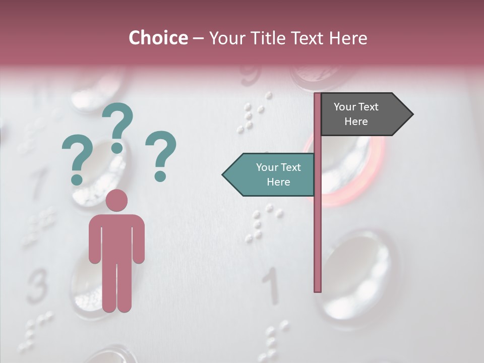 Horizontal Number Glowing PowerPoint Template