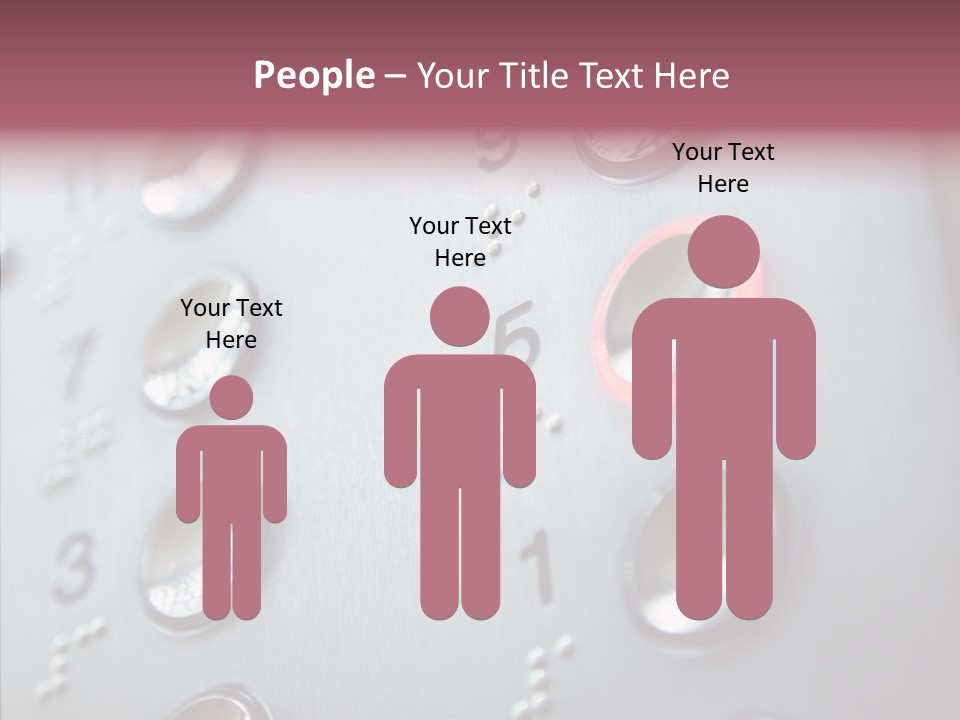 Horizontal Number Glowing PowerPoint Template