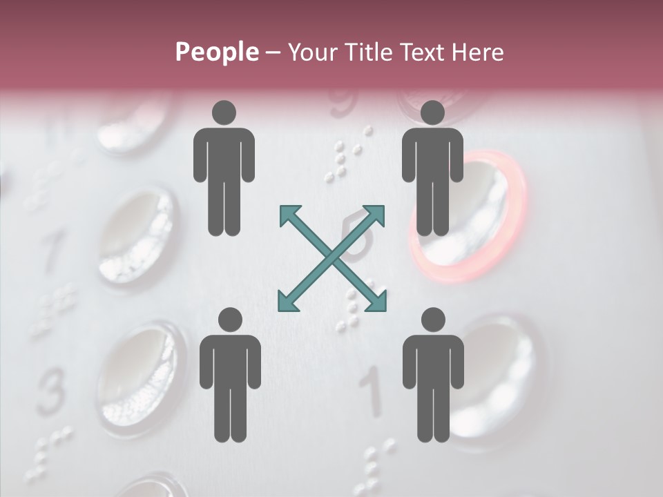 Horizontal Number Glowing PowerPoint Template