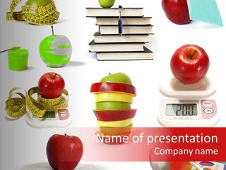 Scale Section White Background PowerPoint Template