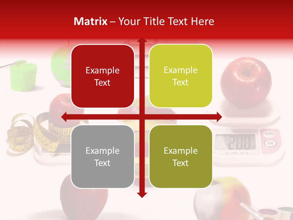 Scale Section White Background PowerPoint Template