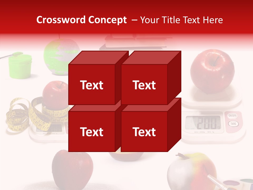 Scale Section White Background PowerPoint Template