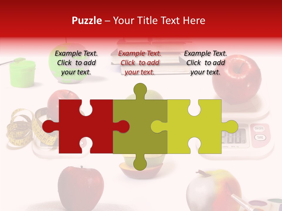 Scale Section White Background PowerPoint Template