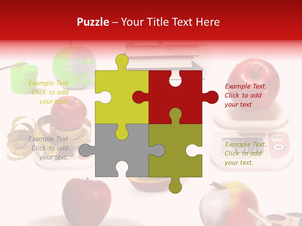 Scale Section White Background PowerPoint Template