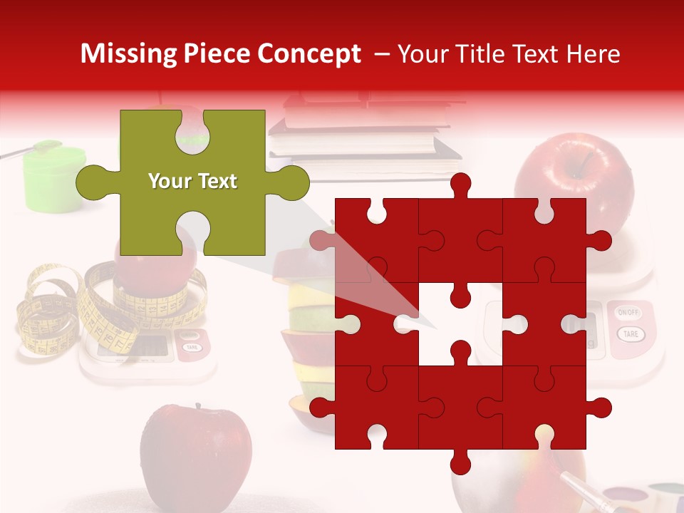 Scale Section White Background PowerPoint Template