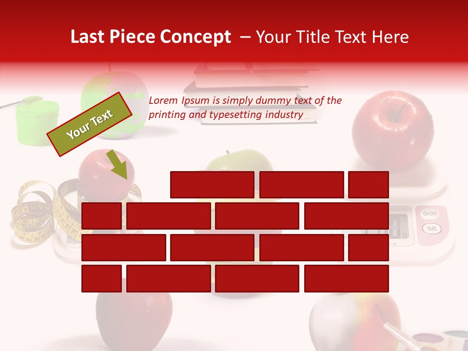 Scale Section White Background PowerPoint Template