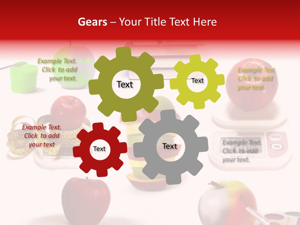 Scale Section White Background PowerPoint Template