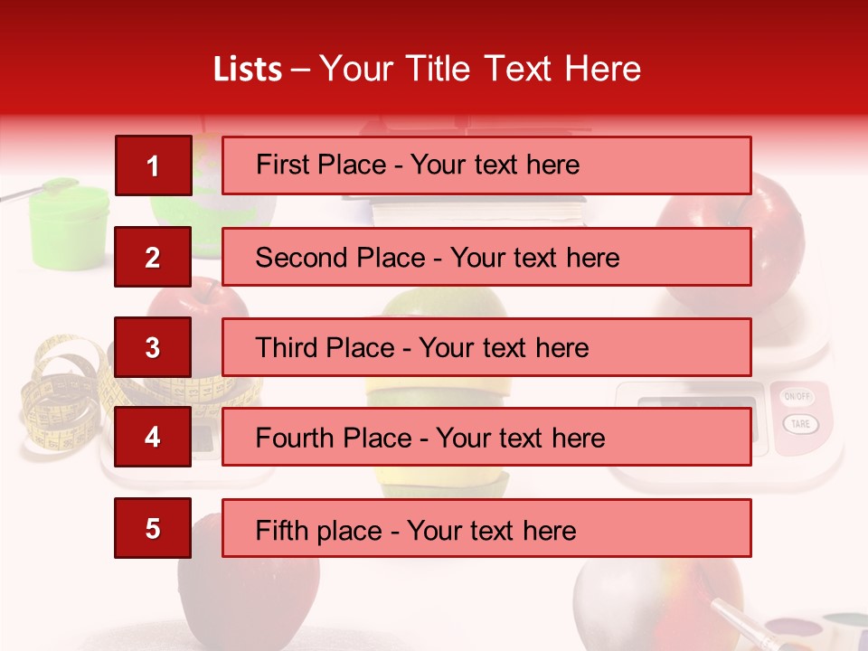 Scale Section White Background PowerPoint Template