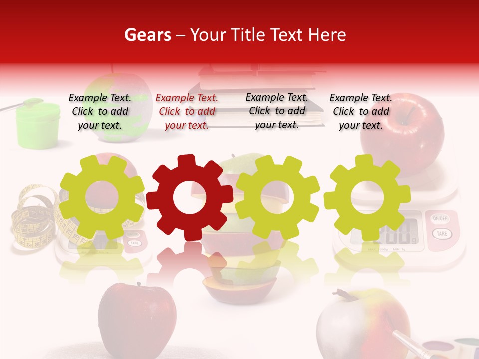 Scale Section White Background PowerPoint Template