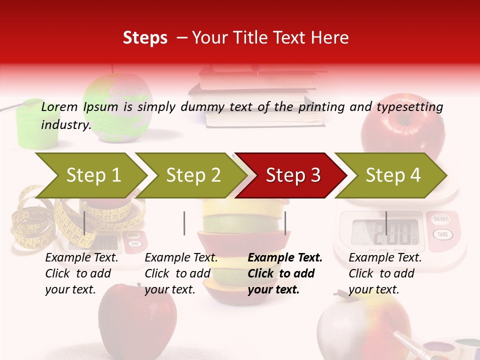 Scale Section White Background PowerPoint Template