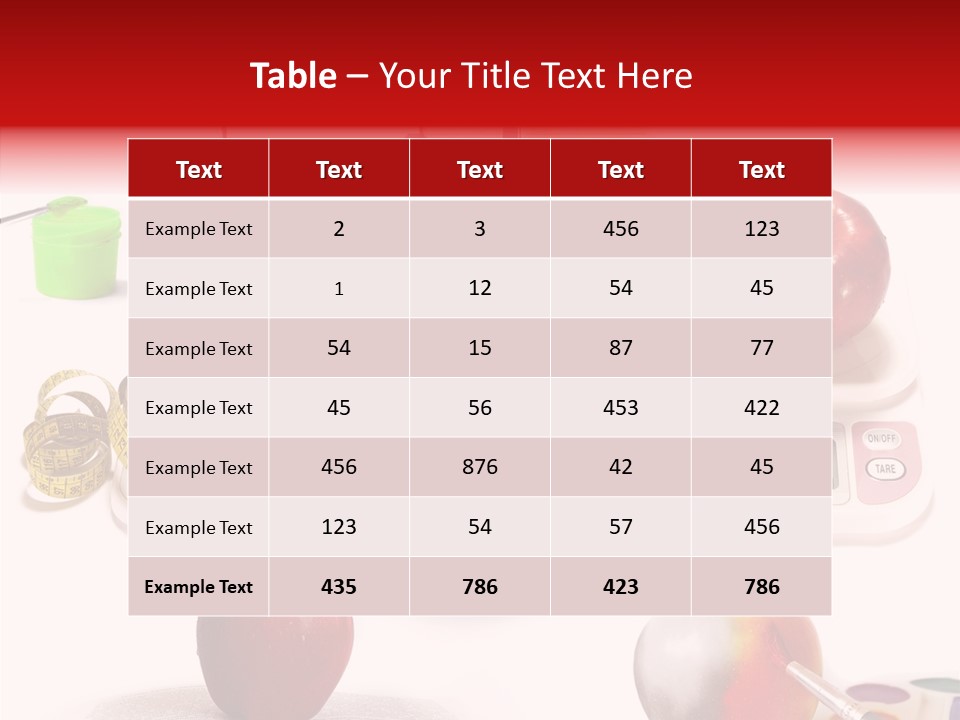 Scale Section White Background PowerPoint Template