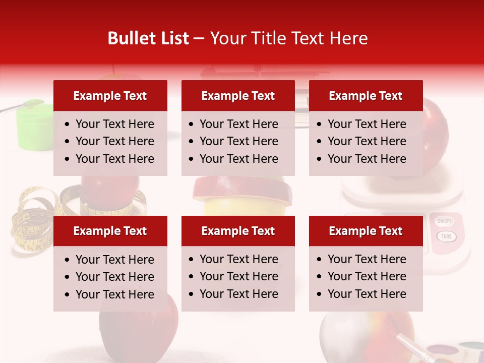 Scale Section White Background PowerPoint Template