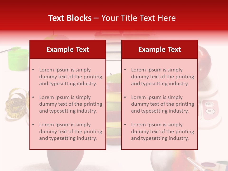 Scale Section White Background PowerPoint Template