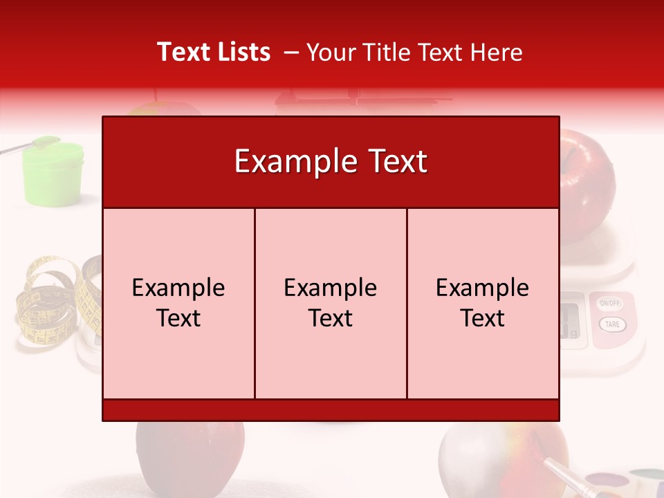 Scale Section White Background PowerPoint Template