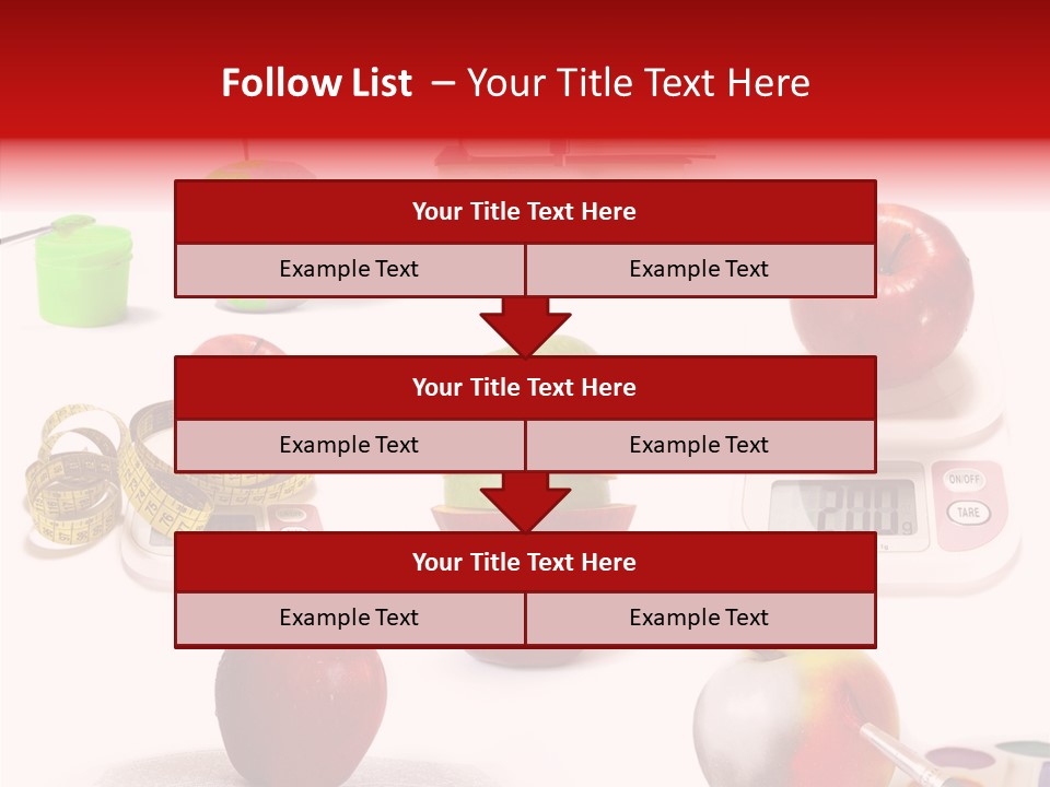 Scale Section White Background PowerPoint Template