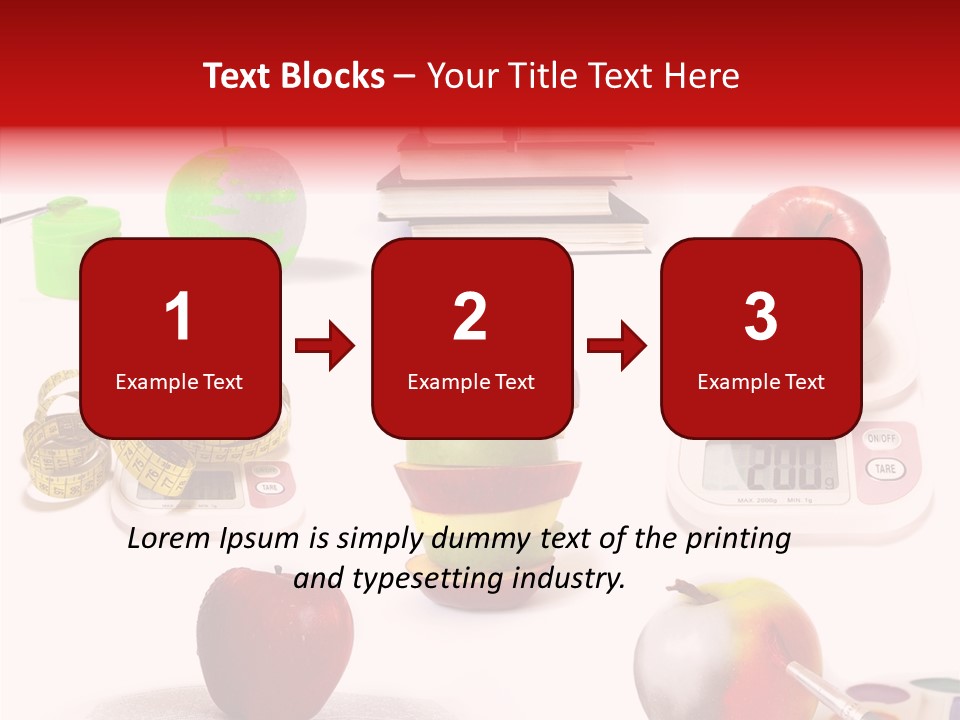 Scale Section White Background PowerPoint Template