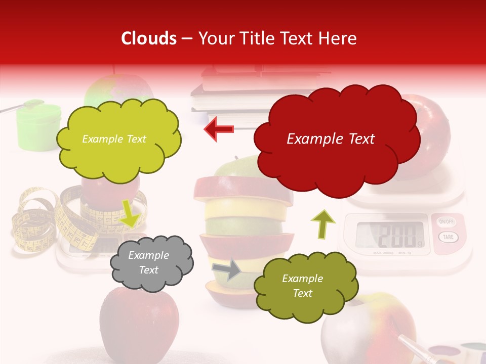 Scale Section White Background PowerPoint Template