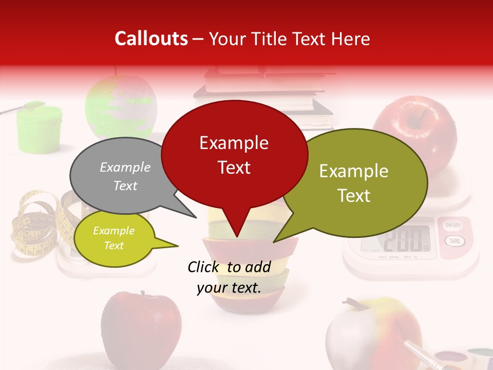 Scale Section White Background PowerPoint Template