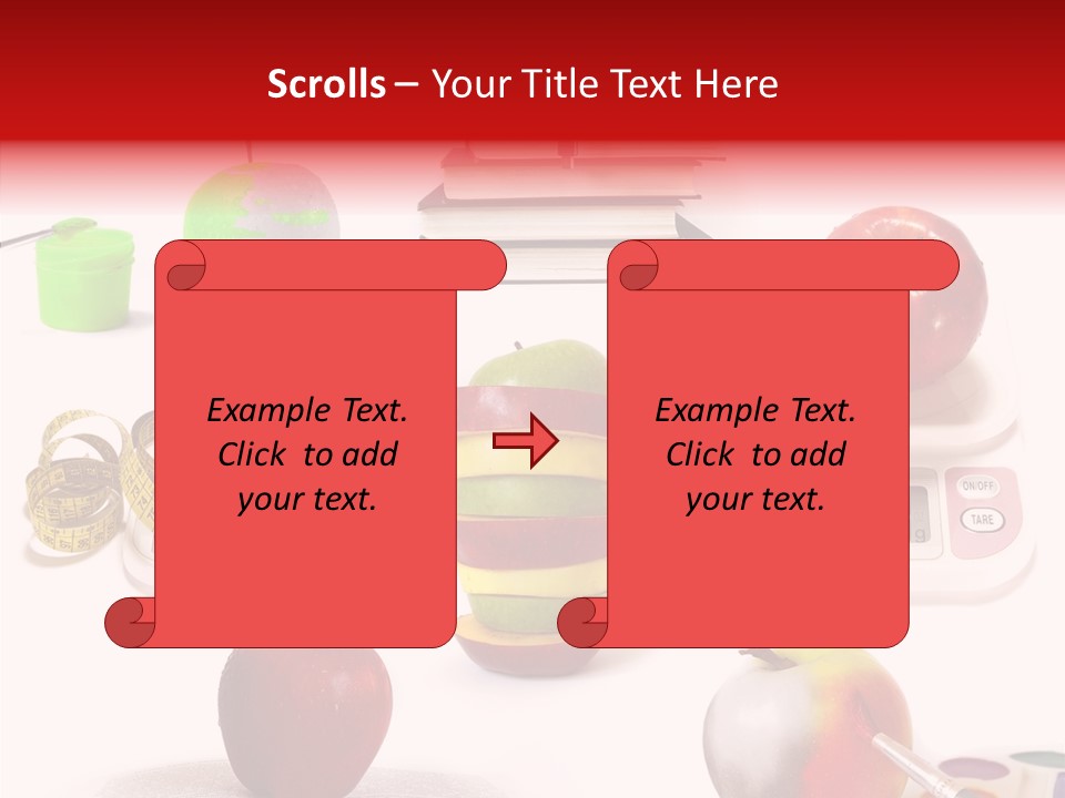 Scale Section White Background PowerPoint Template