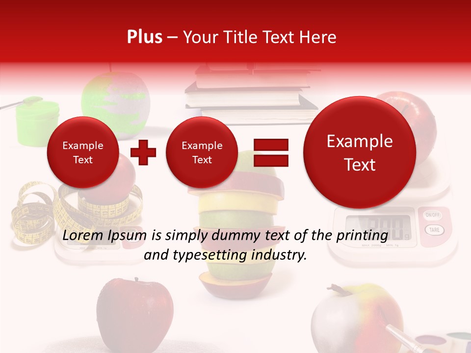 Scale Section White Background PowerPoint Template