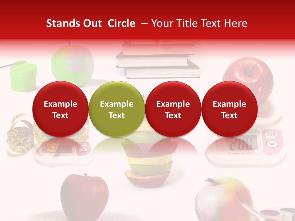 Scale Section White Background PowerPoint Template